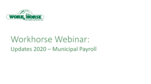 Updates 2020 – Municipal Payroll