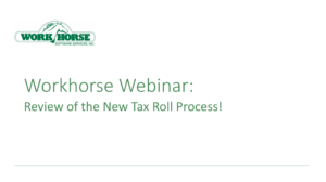 Review of the Tax Roll Process