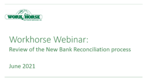 Review of the New Bank Reconciliation process